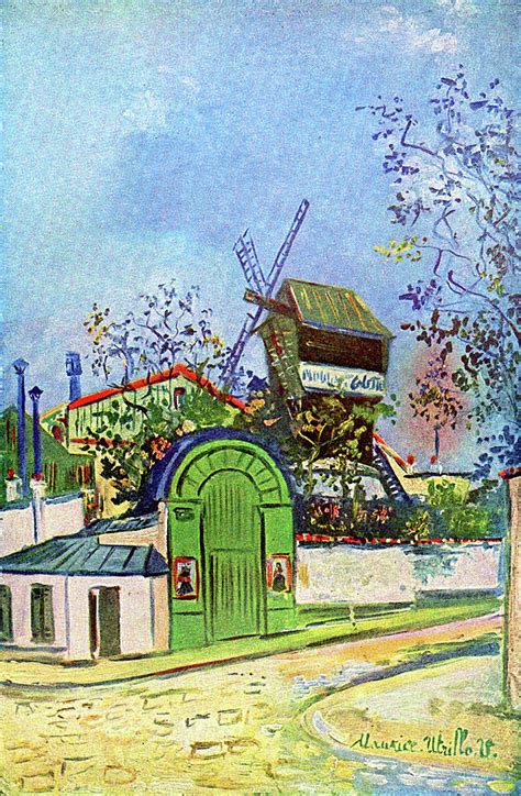 Le Moulin De La Galette Painting By Maurice Utrillo Fine Art America