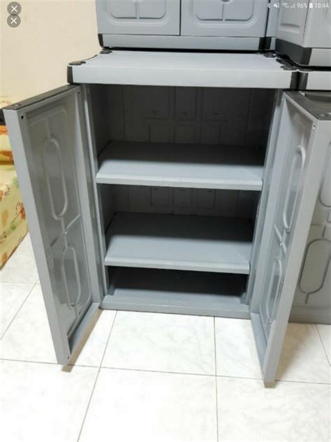 Full Plastic Waterproof Outdoor Storage Cabinet W Delivery Furniture