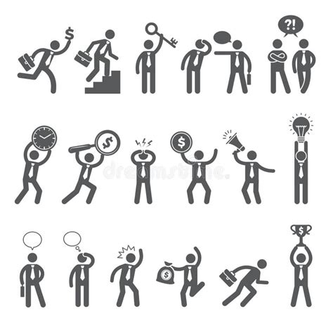Working Stick Figures Stock Illustrations 299 Working Stick Figures