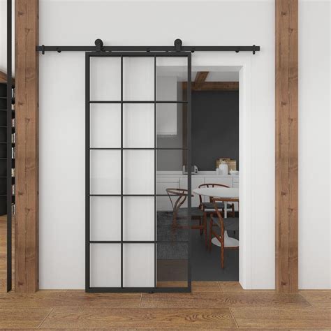 Indoor Studio Queen S In X In Full Lite Clear Glass Black