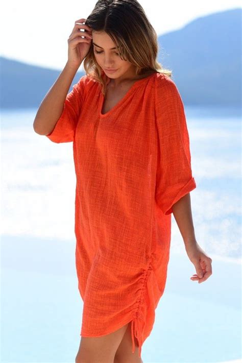 Beach Kaftans And Designer Beach Cover Ups By Seafolly And Many More Orange Swimwear White