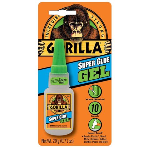Gorilla 20 G Super Glue Gel 7700103 The Home Depot