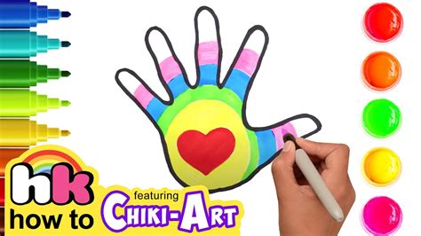 How To Draw And Color A Hand Easy And Fun Art For Kids Hooplakidz How