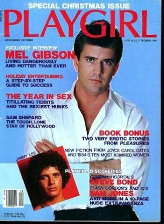 Playgirl Magazine Issue Dated December Mel Gibson Cover