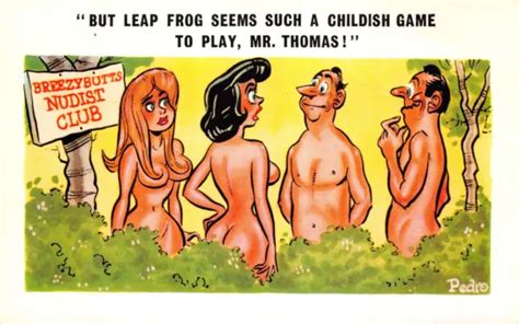 Bamforth Comic Postcard No Nudist Camp Good Very Good Eur Picclick It