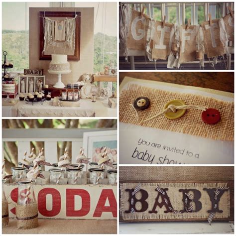 Karas Party Ideas Burlap And Lace Baby Shower Party Ideas Planning Decor