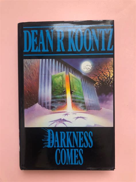 Darkness Comes By Dean R Koontz Hardback Horror Thriller Etsy