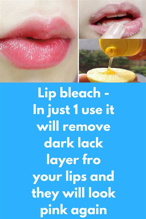 Lip Bleach In Just 1 Use It Will Remove Dark Lack Layer Fro Your Lips