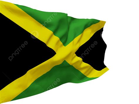 Imagen De Vuelo De La Bandera De Jamaica Png Ondeando La Bandera De