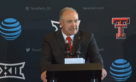 New Texas Tech Red Raiders Head Coach Joey Mcguire Shows Early
