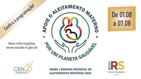 Semana Mundial de Aleitamento Materno terá programação online em agosto
