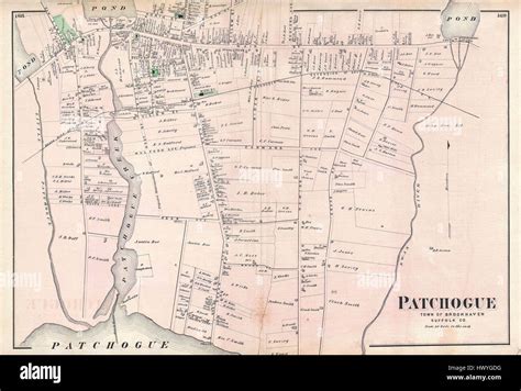 1873 Beers Map Of Patchogue Long Island New York Geographicus