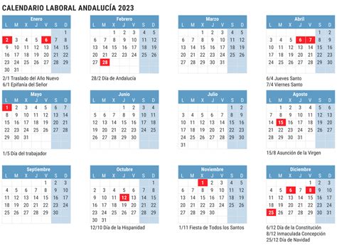 Calendario Laboral Andalucía 2023 Festivos Y Puentes Cómo