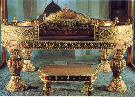 Topkapi Palace Istanbul Turkey Golden Throne Of Sultan Ahmet