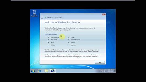 Windows Easy Transfer Youtube