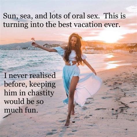 Chastity Vacation Captions Trend