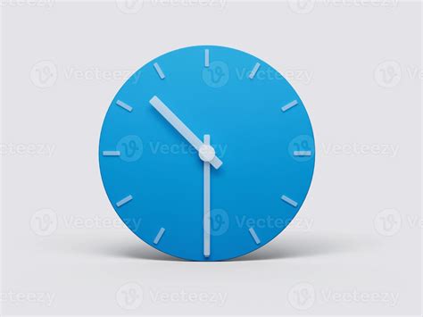 Minimal Clock Time 10 30 Oclock Or Ten Thirty On Light Pastel