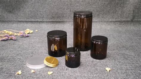 250ml 8oz Empty Dark Amber Glass Candle Jar With Lid Candles Scented Glass Jar Buy 250ml