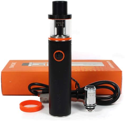 Authentic Smok Vape Pen 22 Kit 1650 Mah Black 2ml Pen Style E