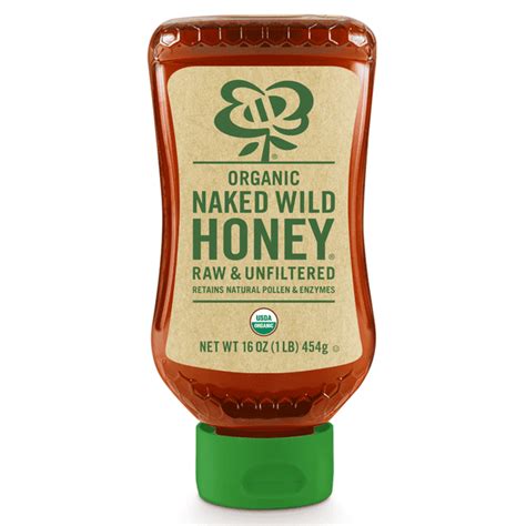 Naked Wild Honey Organic Honey 16 Oz