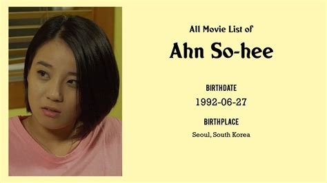 Ahn So Hee Movies List Ahn So Hee Filmography Of Ahn So Hee Youtube