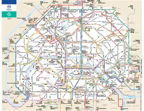 パリの地下鉄・RER・バス路線図マップ | トリコロル・パリ : パリとフランスの旅行・観光情報