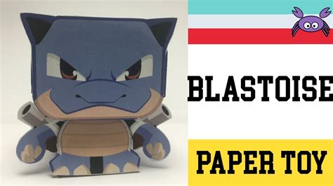 How To Make A Pokemon Blastoise Paper Toy Papercraft Free Template