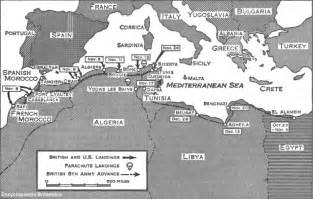 African Campaign Of World War Ii Map Of The North African Campaign Of