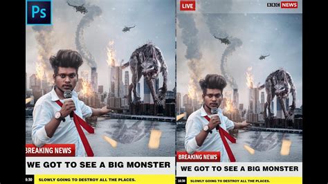 Breaking News Creative Photoshop Manipulation Tutorial By Sony