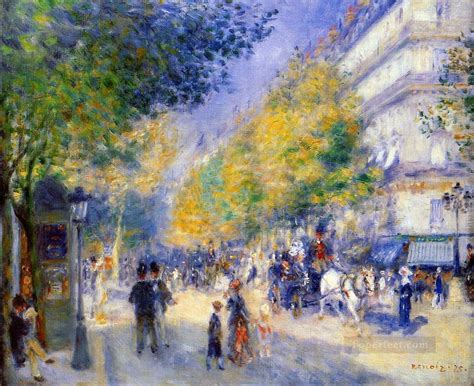 The Great Boulevards Pierre Auguste Renoir Painting In Oil For Sale