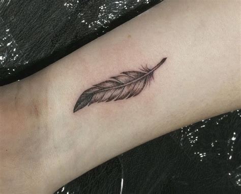 Feather Tattoo Designs For Wrist