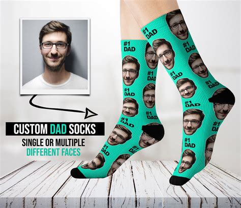 Custom Dad Socks Dad Father S Day T 1 Dad Socks Etsy Dad Socks Dad Birthday Ts For Dad