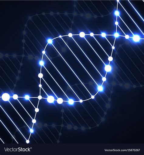 Neon Dna Spiral Abstract Background Royalty Free Vector