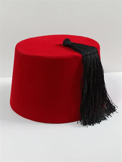 Genuine Egyptian Turkish Red Fez Tarboush Doctor Who Fez Hat Black