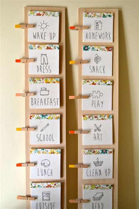 Diy Daily Routine Chart For Kids Artofit