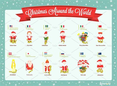 Christmas Around The World Christmas Infographic Diy Christmas Cards