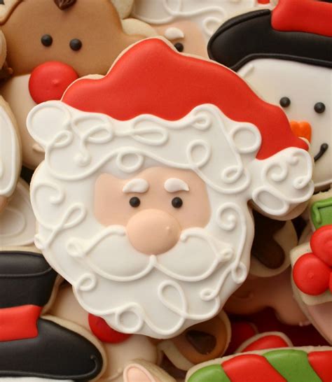 Decorated Santa Cookies The Sweet Adventures Of Sugar Belle