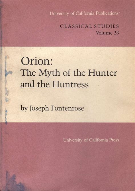 orion the myth of the hunter and the huntress Σπάνια Εξαντλημένα Ινστιτούτο του Βιβλίου