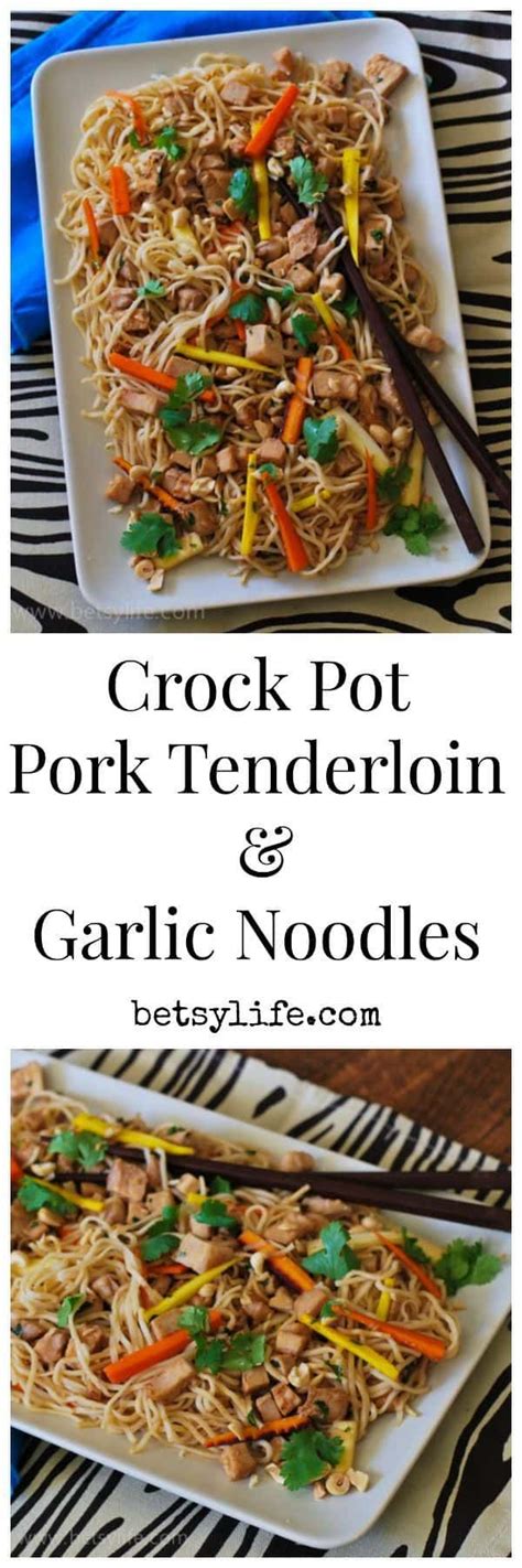 Pork tenderloins are good value and are always very tender and moist, as long as you take care not to overcook them. Pasta lovers! Here is one of the best Crock Pot meals you'll ever eat! Slow Cooker Pork ...