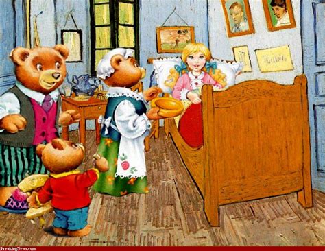 I Pinned This Image Of Goldilocks And The Three Bears Because It Was