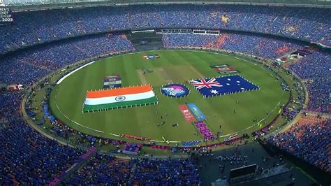 India Vs Australia World Cup Final Suryakiran S Spectacular Airshow Sea Of Blue Lights Up