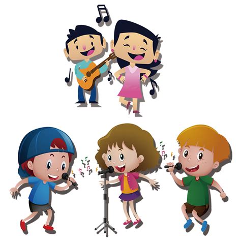 Performance Singing Clip Art Children Singing Team Png Download