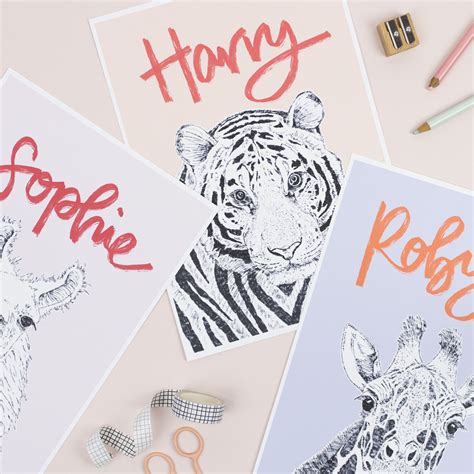 Personalised Tiger Print Daphne Rosa