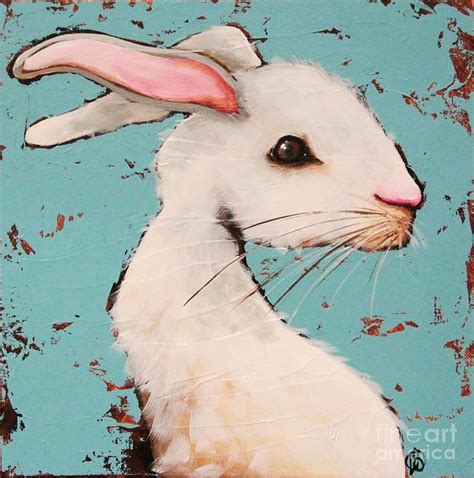 The Snow White Rabbit Painting By Lucia Stewart Fine Art America
