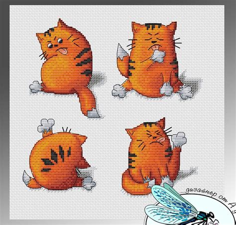 October cat cross stitch pattern. Cat Cross Stitch Pattern PDF Instant Download Kitten Cross ...