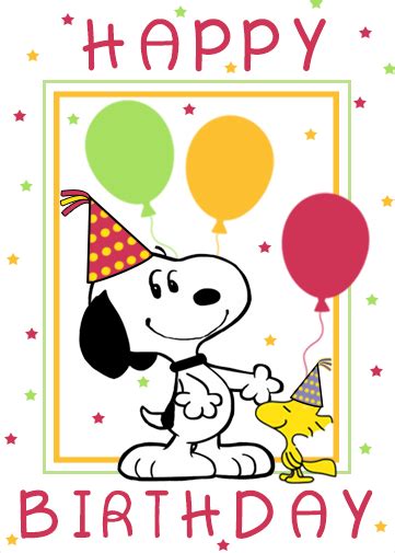 Cell phone ecards | cell phone wallpapers | view your card |. Snoopy Birthday Ecard - Crazecards