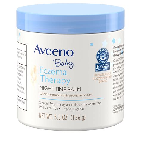 Aveeno Baby Eczema Therapy Nighttime Balm With Natural Oatmeal 55 Oz