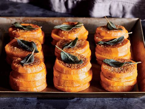 Sweet Potato Stacks With Sage Browned Butter Recipe Cooking Light