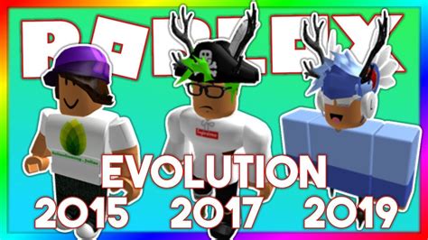 My Roblox Avatar Evolution Ii 2015 2019 Youtube