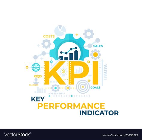 Kpi Key Performance Indicator Royalty Free Vector Image